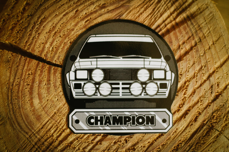 "Champion" Audi Quattro sticker