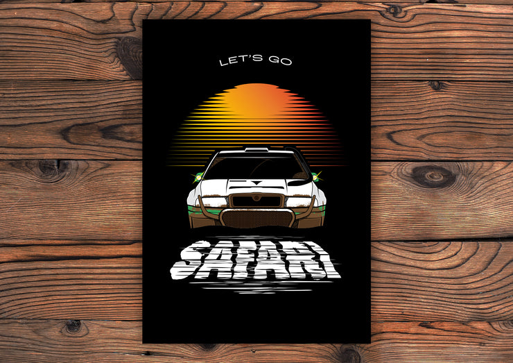 Skoda Octavia "Let's go Safari" print